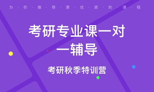 北京考研專業(yè)課一對一輔導