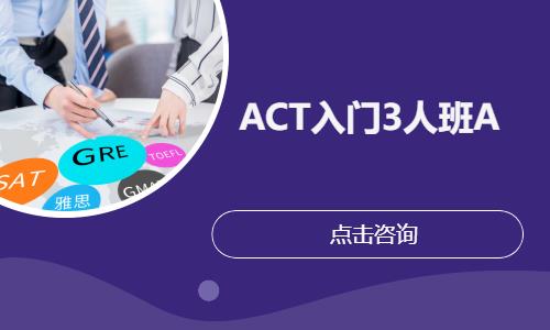 广州ACT入门3人班A 