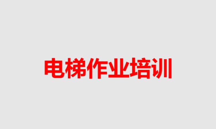 电梯作业培训（T）