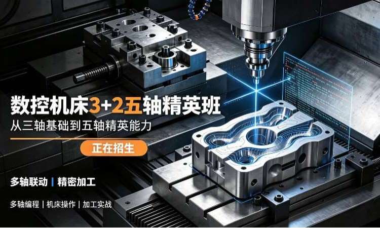 数控机床3+2五轴精英班​