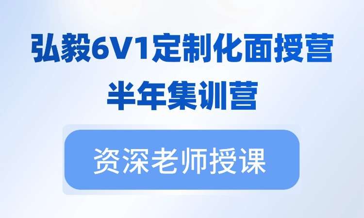 6V1定制化名师带学面授营——半年集训营