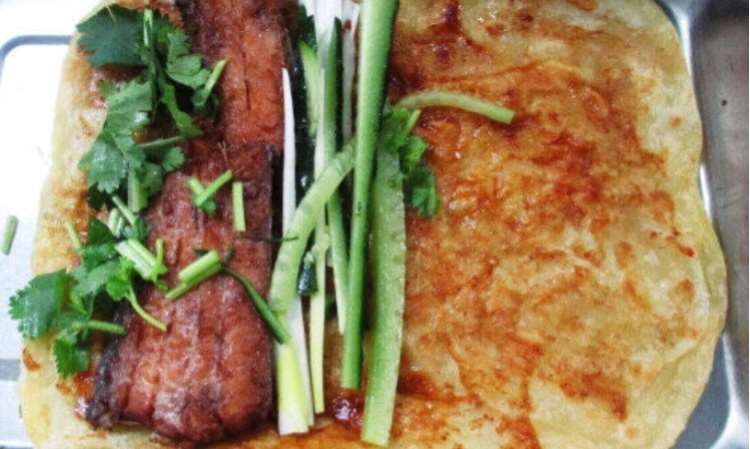 烙饼卷带鱼